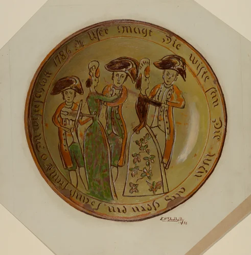 Pie Plate by Eugene Shellady, index of american design, 1936