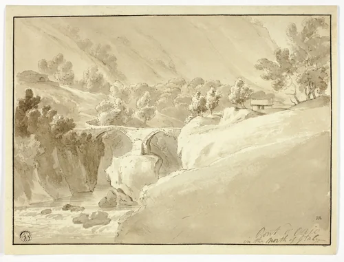 Pont d'Orio in the North of Italy by Joseph Mallord William Turner, drawing, 1795-1805