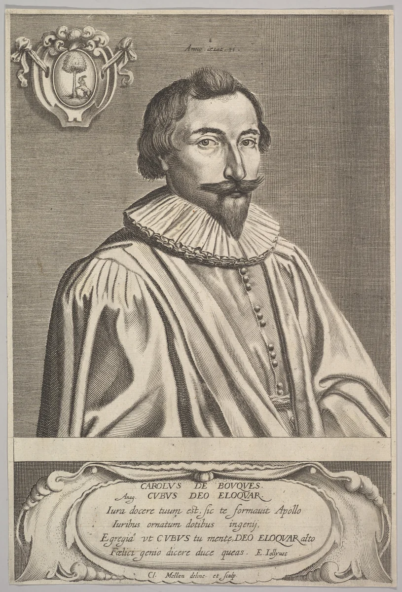 Charles de Bouques by Claude Mellan, print, 1600-1688