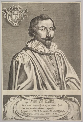 Charles de Bouques by Claude Mellan, print, 1600-1688