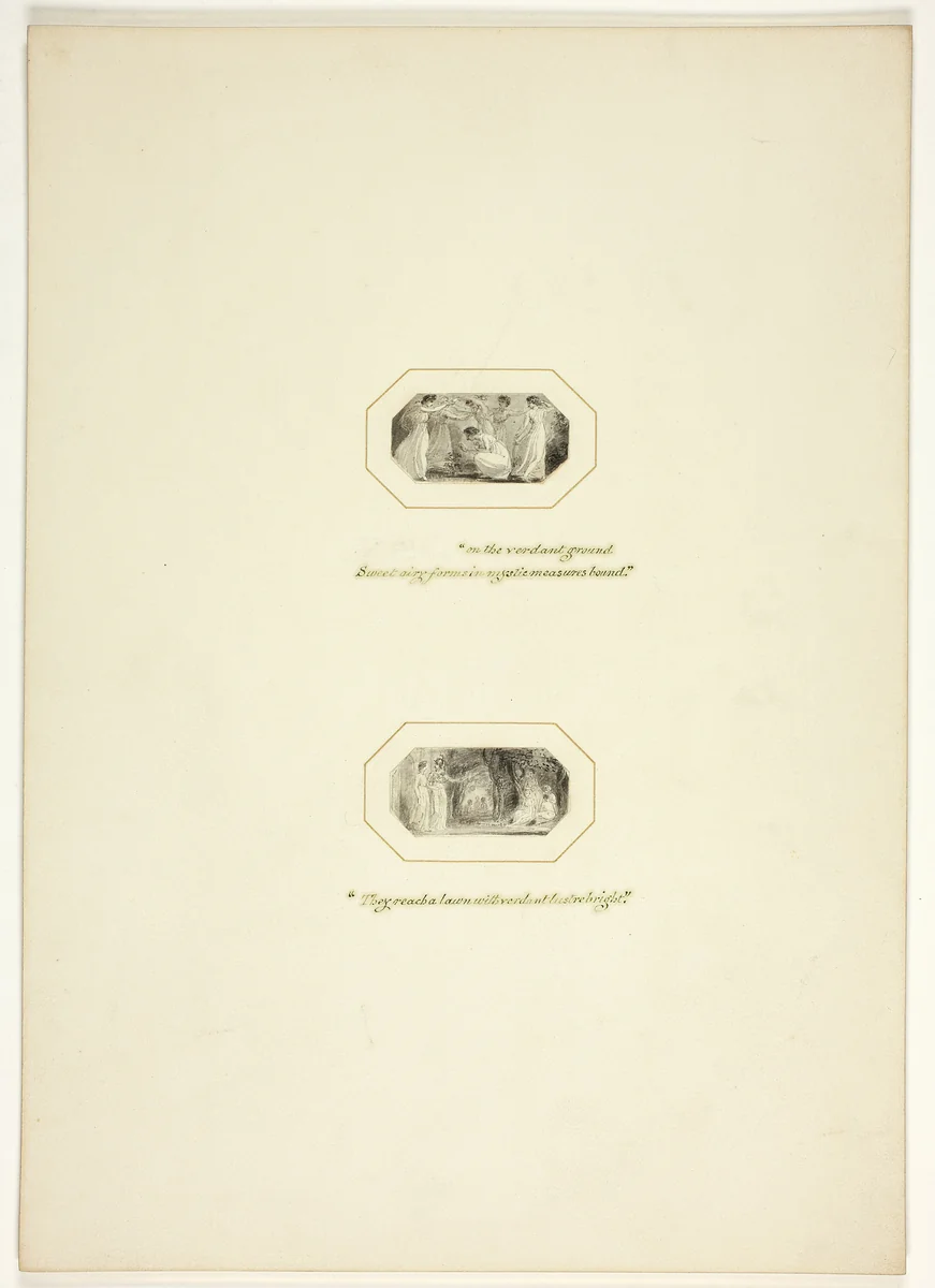 Study for a plate from The Task by Thomas Stothard, drawing, 1795-1805
