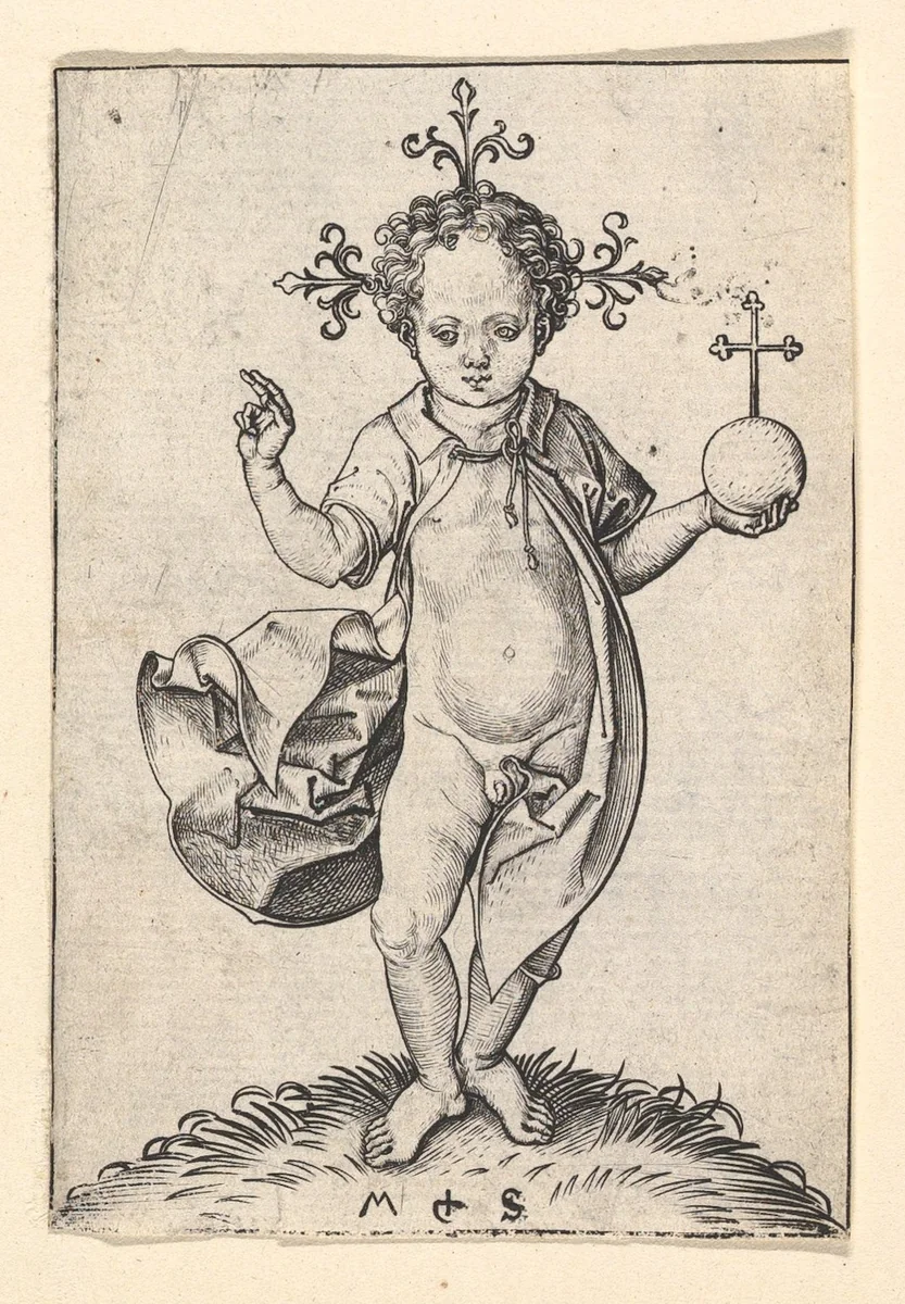 The Christ Child with an Orb by Martin Schongauer, print, 1469-1482