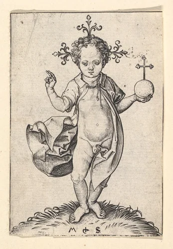 The Christ Child with an Orb by Martin Schongauer, print, 1469-1482