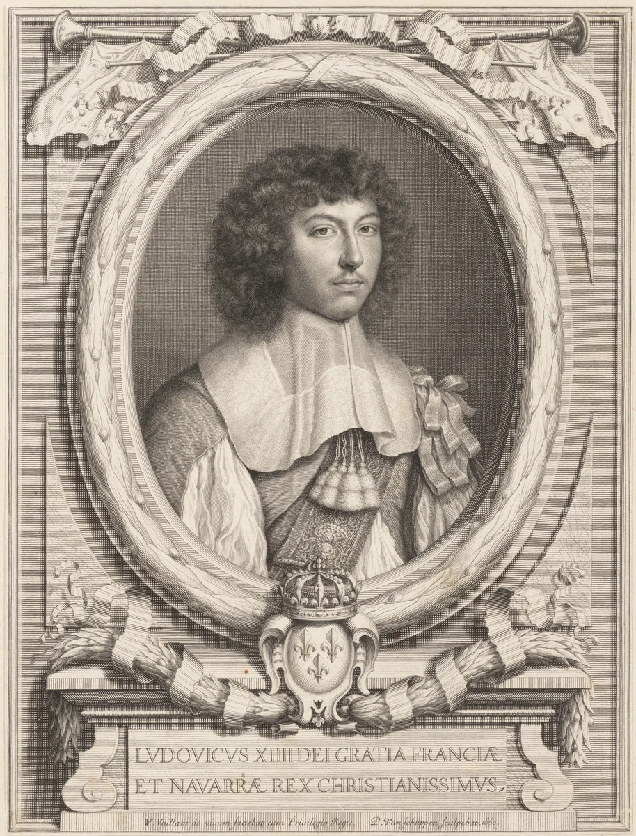Portrait of Louis XIV by Pieter Louis van Schuppen, print, 1650-1702