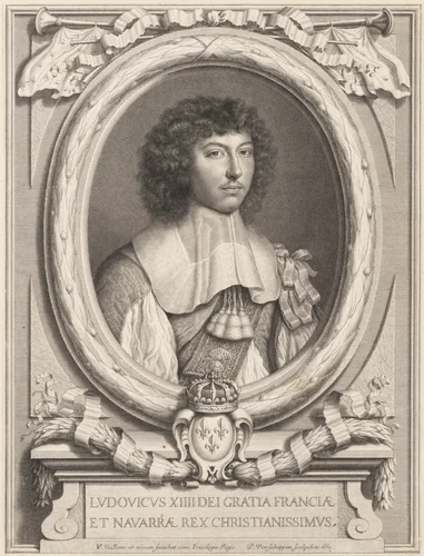Portrait of Louis XIV by Pieter Louis van Schuppen, print, 1650-1702