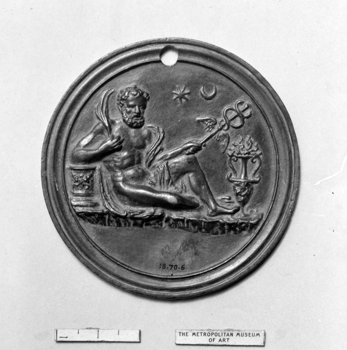 Mercury by Master of the Roman Charity, metalwork, 1500-1515