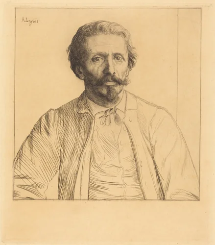 Auguste Delatre by Alphonse Legros, print, 1837-1911