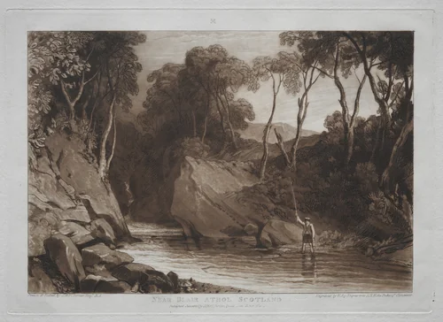 Liber Studiorum: Near Blain Athol, Scotland by Joseph Turner, print