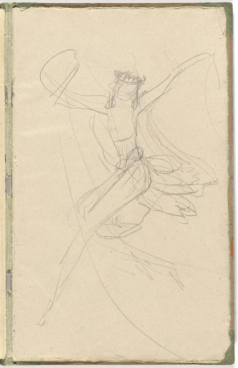 Costume designs for artist's ballet Orphée of the Quat-z-arts by Florine Stettheimer, drawing, 1912