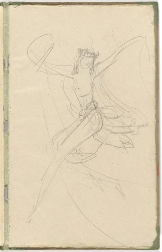 Costume designs for artist's ballet Orphée of the Quat-z-arts by Florine Stettheimer, drawing, 1912