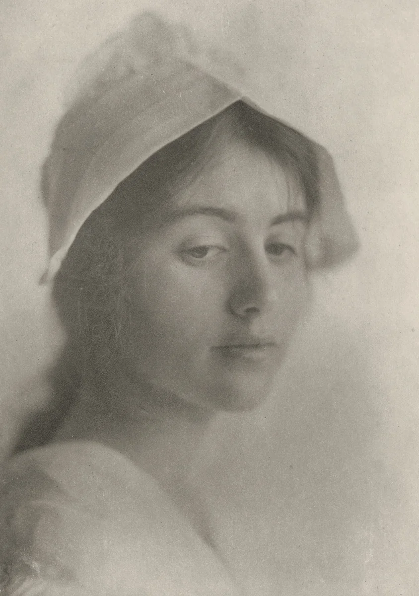 A Study Head by Eva Watson-Schütze, photograph, 1901