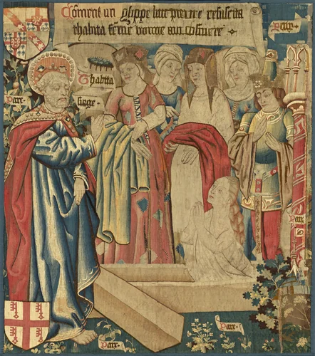The Raising of Tabitha by Netherlandish 15th Century, decorative art, 1460
