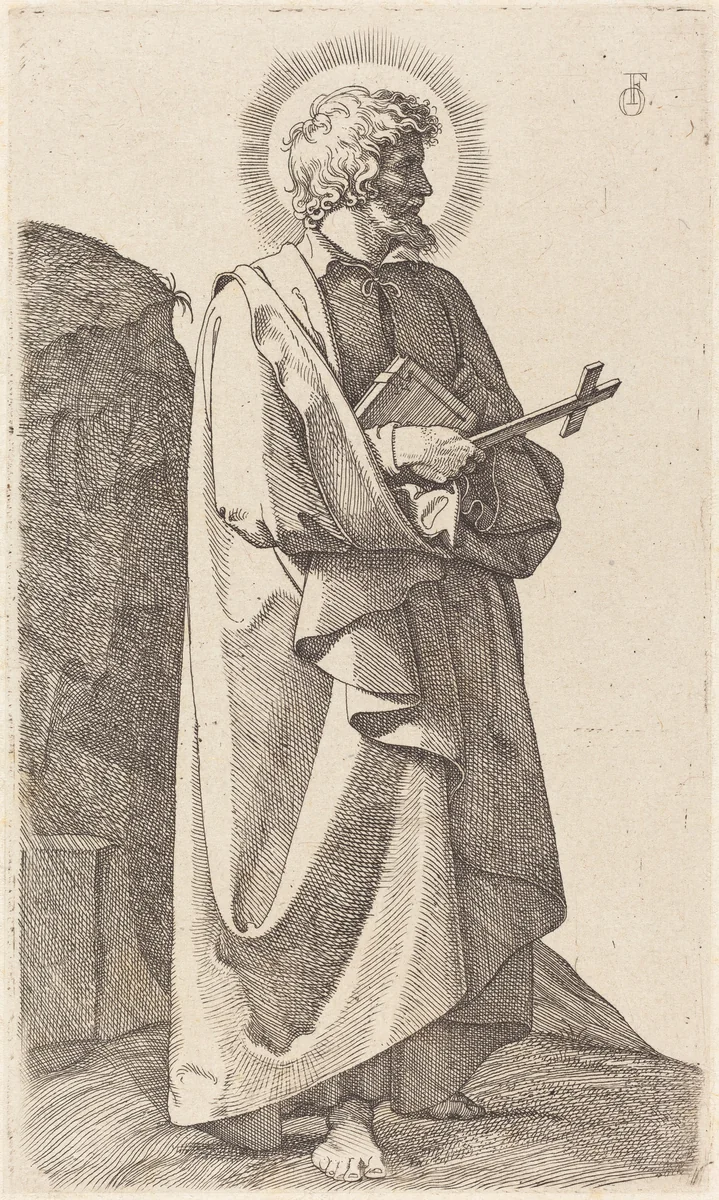 Saint Philip Neri by Johann Friedrich Overbeck, print, 1826