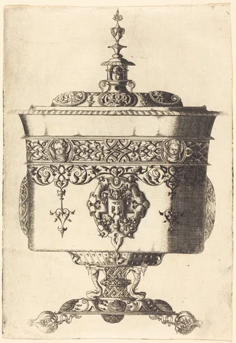 Richly Embellished Goblet by Mathis Zündt, print, 1498-1572