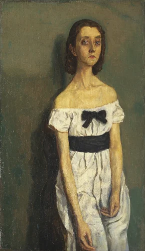 Girl with Bare Shoulders by Gwen John, painting, 1909
