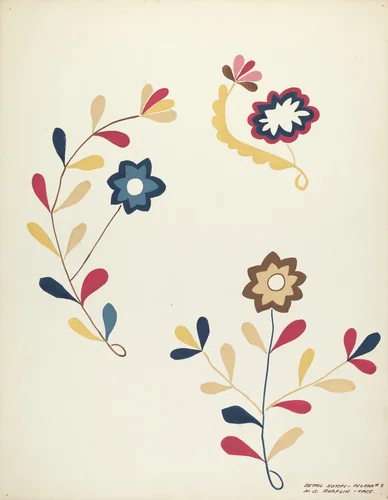 Design from Proposed Portfolio by Majel G. Claflin, index of american design, 1935-1942