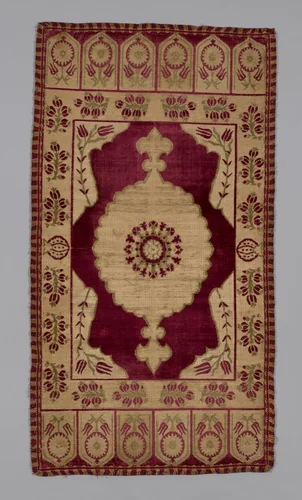 Cushion Cover by Turkey, Bursa, textile, 1601-1700