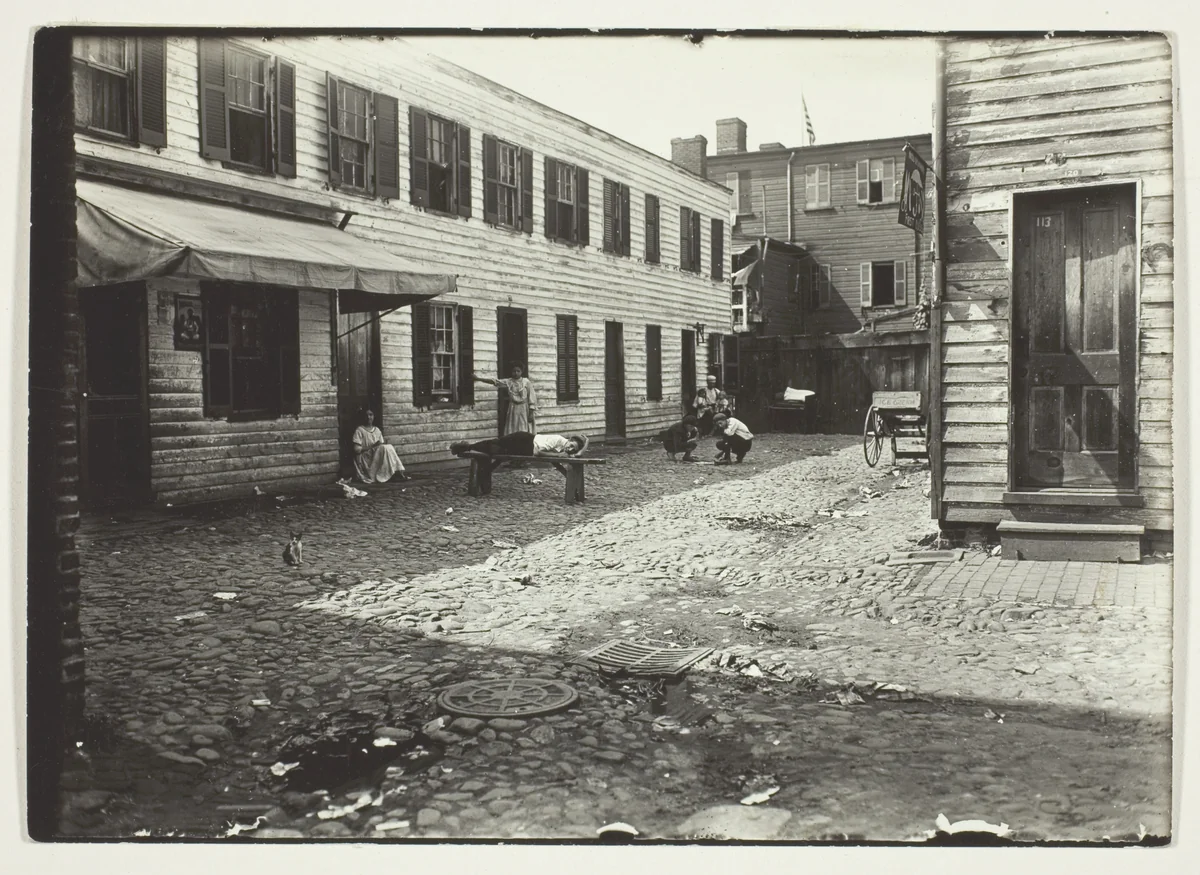 Negro Alley Housing Whites, Washington, D.C. by Lewis Wickes Hine, photograph, 1909