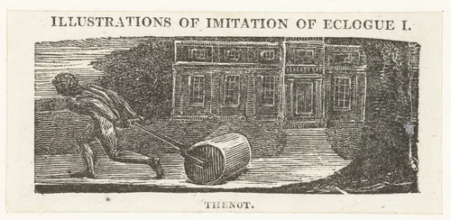 A rolling stone is ever bare of moss by William Blake, print, 1820-1821