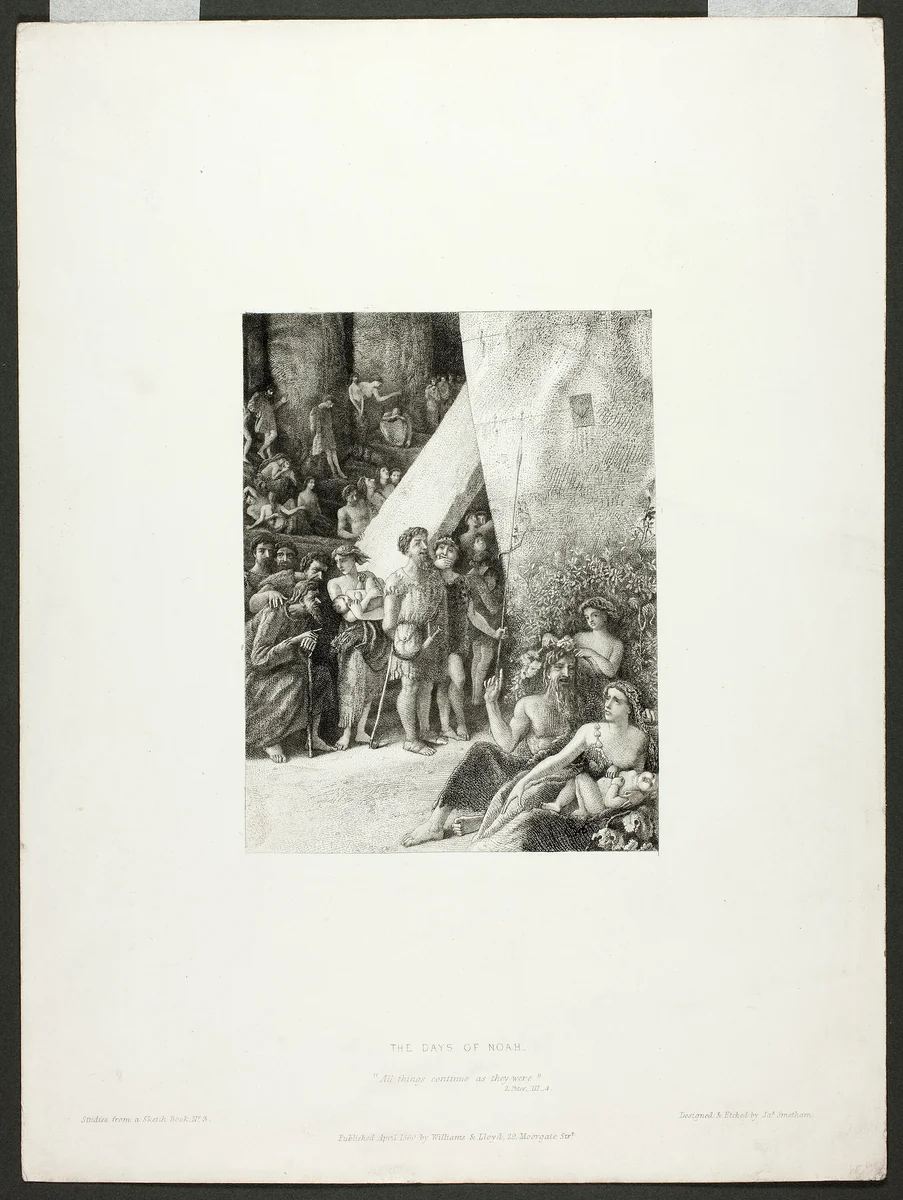 The Days of Noah by James Smetham, print, 1860