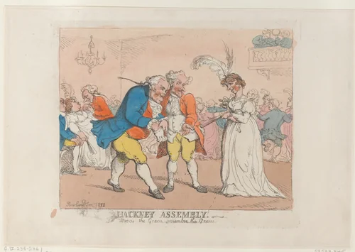 Hackney Assembly by Thomas Rowlandson, print, 1802-1812