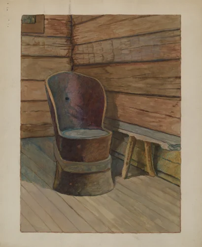 Muskego Church Chair by Bertrand E. Old, index of american design, 1936