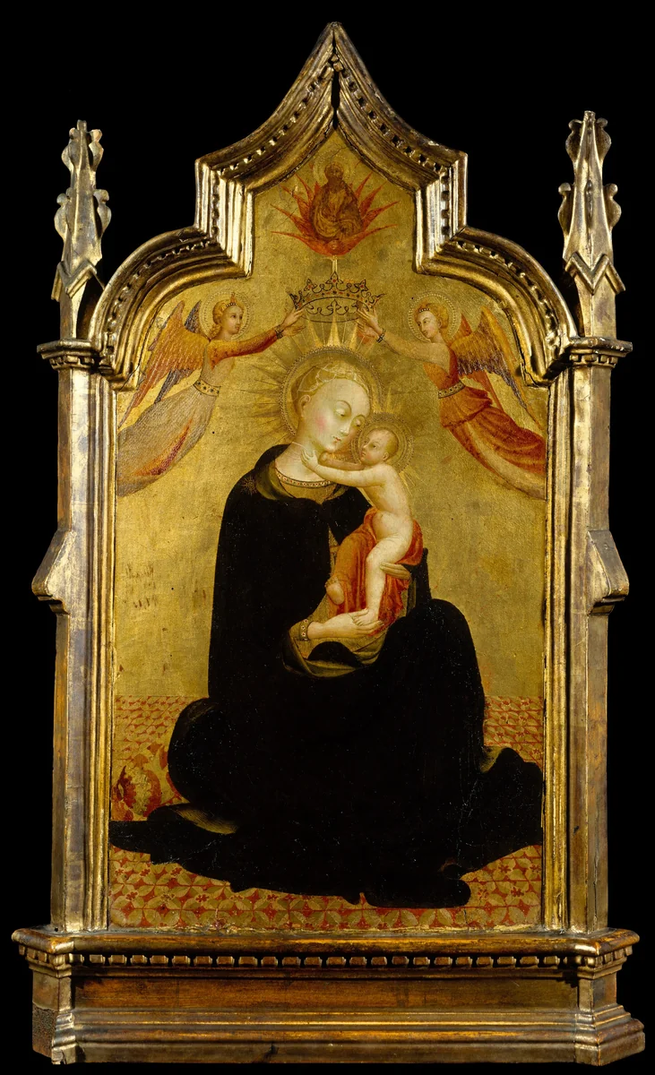 Madonna and Child with Angels by Sassetta, painting, 1445-1450