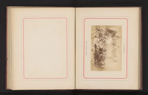 Fotoreproductie van een schilderij, voorstellende een slagveld met cavalerie by anonymous, photograph, 1868-1878