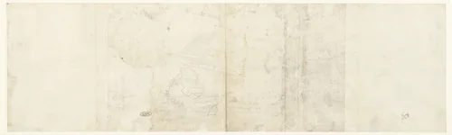 Enkele zeilschepen en kleinere boten in een haven by Joris Hoefnagel, drawing, 1595-1601