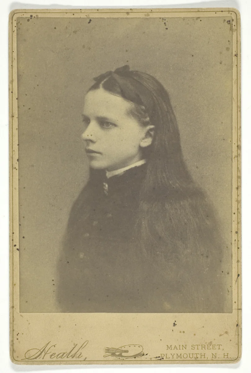 Untitled (girl with long hair) by H. S. Heath, photograph, 1850-1899