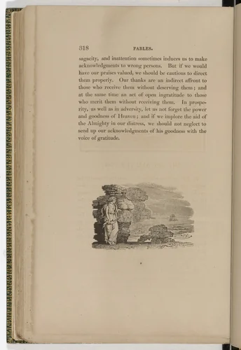 Tailpiece (page 318) from The Fables of Aesop by Thomas Bewick, illustrated book, 1818