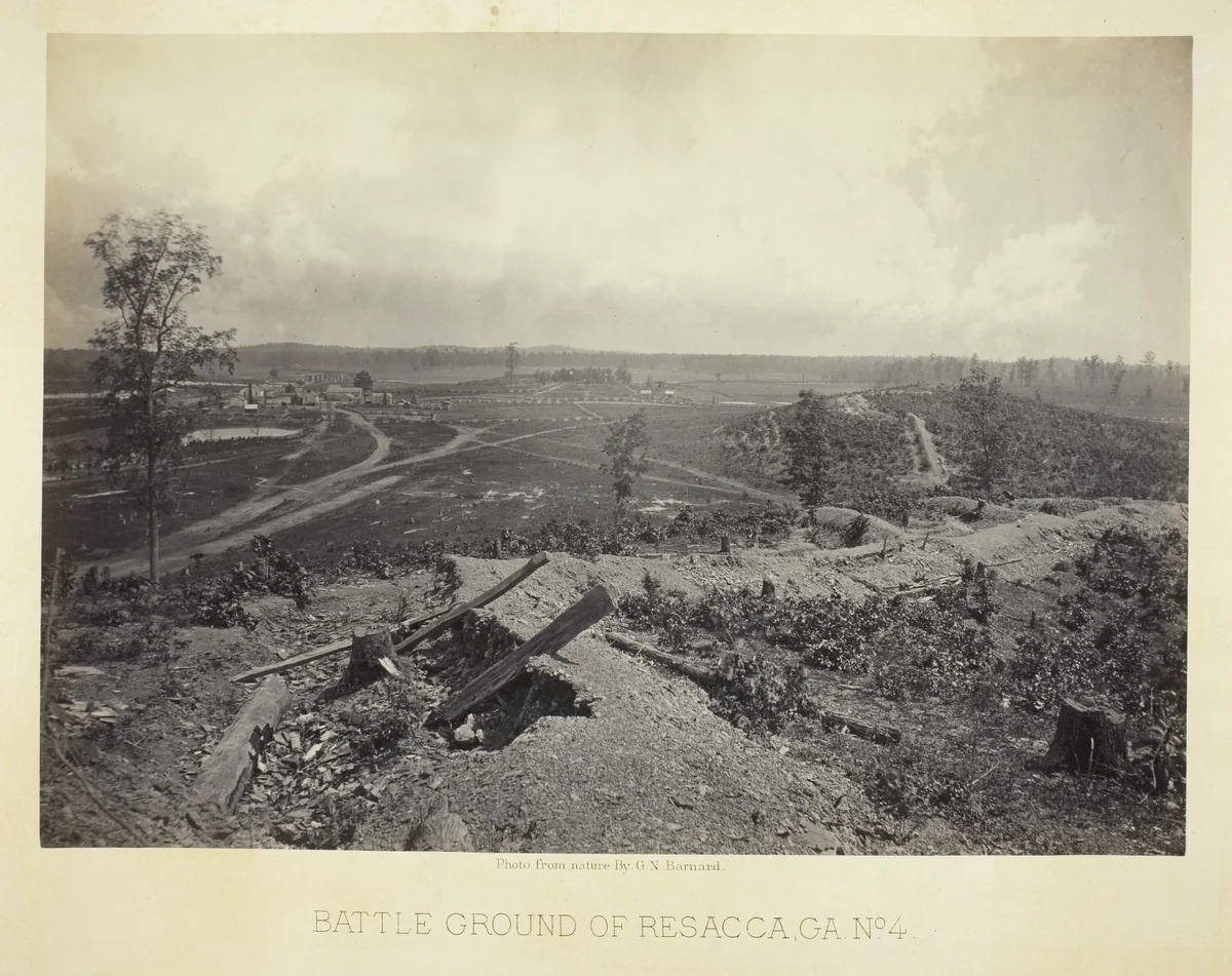 Battle Ground of Resacca, GA, No. 4 by George Barnard, photograph, 1866