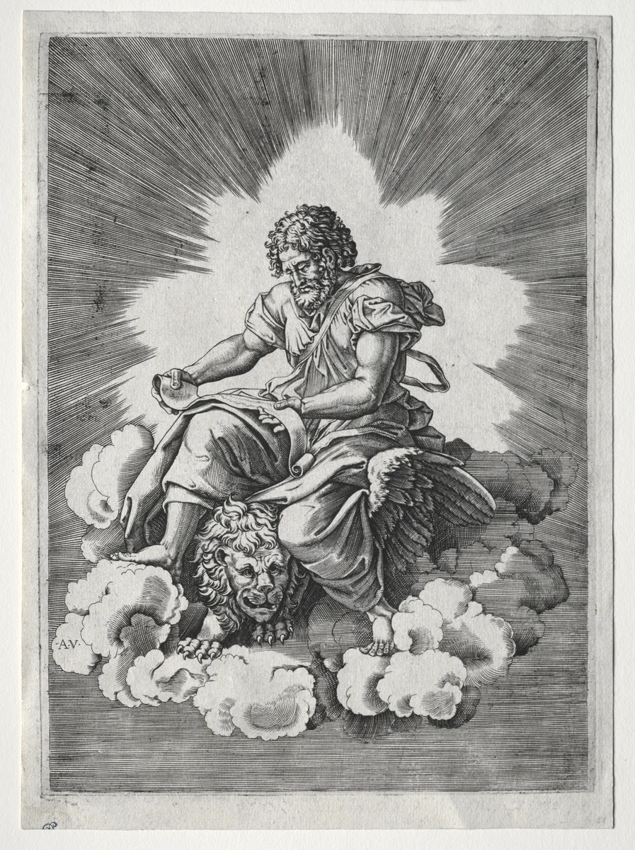 The Four Evangelists: St. Mark by Unknown, print, 1513-1523