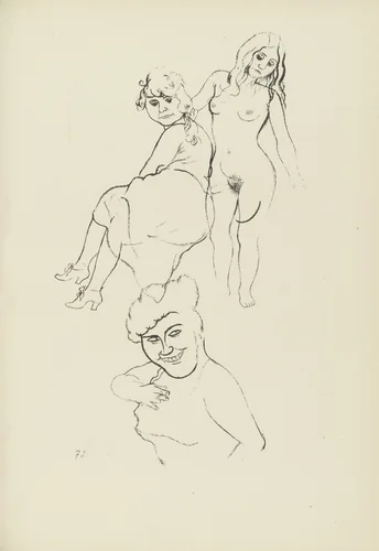 Jugend (plate, folio 88) from Ecce Homo by George Grosz, illustrated book, 1922