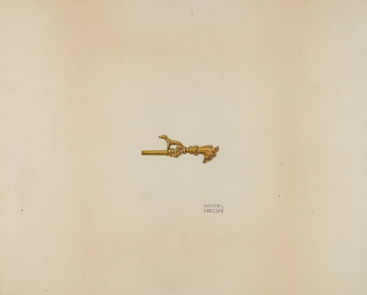 Watch Key by Harry Grossen, index of american design, 1938