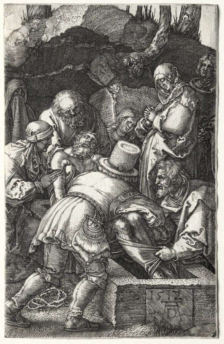 The Entombment by Albrecht Dürer, print, 1512