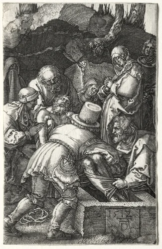 The Entombment by Albrecht Dürer, print, 1512