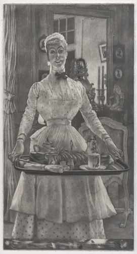Morning by James Tissot, print, 1886