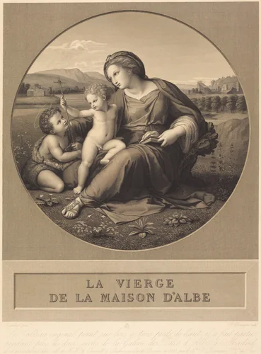 The Alba Madonna by Raphael, print, 1827