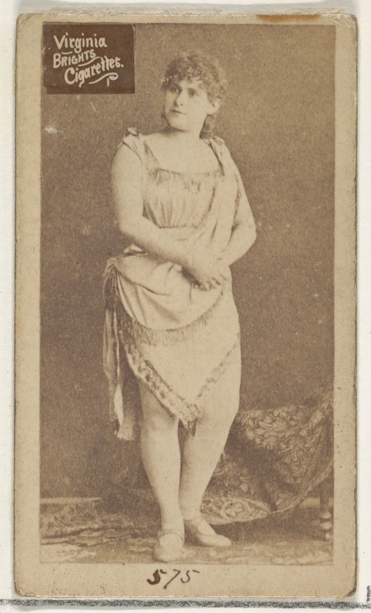 Card 575, from the Actors and Actresses series (N45, Type 2) for Virginia Brights Cigarettes by Allen & Ginter, photograph, 1885-1891