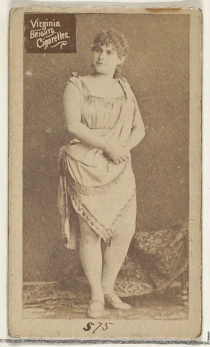 Card 575, from the Actors and Actresses series (N45, Type 2) for Virginia Brights Cigarettes by Allen & Ginter, photograph, 1885-1891