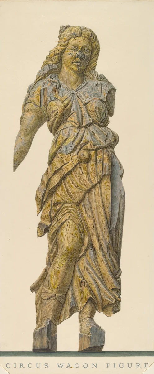 Circus Wagon Figure by John Matulis, index of american design, 1939