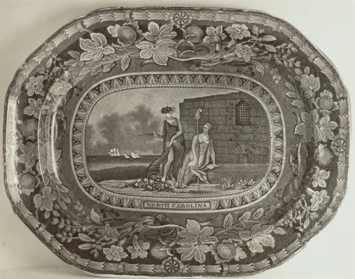 Platter - "North Carolina Arms" by Helmut Hiatt, index of american design, 1936