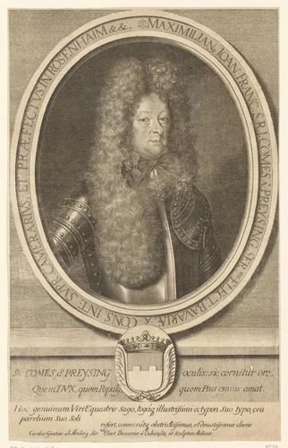 Maximilian Johann Franz von Preysing by Karl Gustav Amling, print, 1661-1702