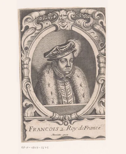 Portret van Frans II van Frankrijk by anonymous, print, 1610-1668