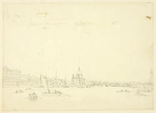 Study for View of London from the Thames by Augustus Charles Pugin
Thomas Rowlandson, drawing, 1807-1809