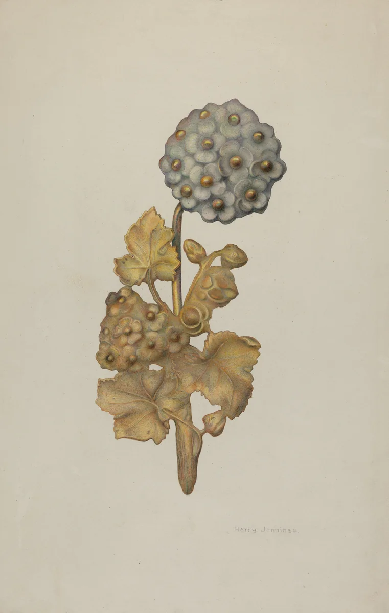 Tie-back by Harry Jennings, index of american design, 1941