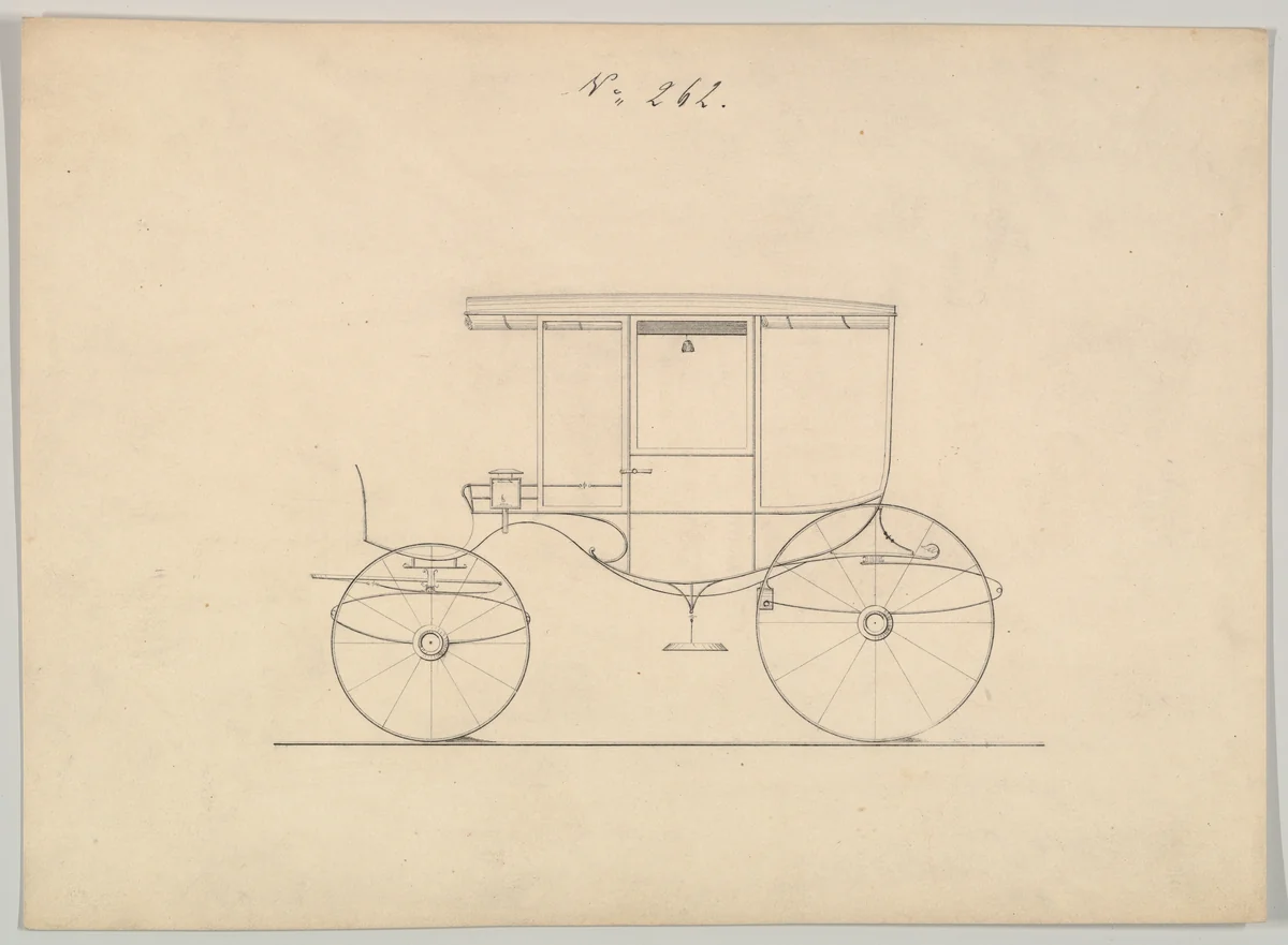 Rockaway #262 by Brewster & Co., drawing, 1860