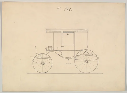 Rockaway #262 by Brewster & Co., drawing, 1860