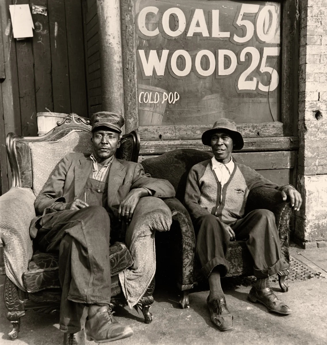 Merchants, South Halsted Street, Chicago, Illinois by Wayne Miller, photograph, 1946